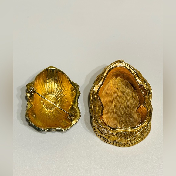 Vintage Limited Edition EDGAR BEREBI FROG Trinket Box and Pin - Picture 7 of 7